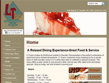 Tablet Screenshot of ltevansrestaurant.com
